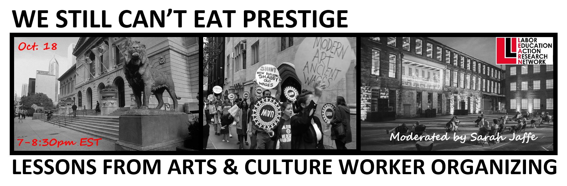 Image of We Can't Eat Prestige Banner