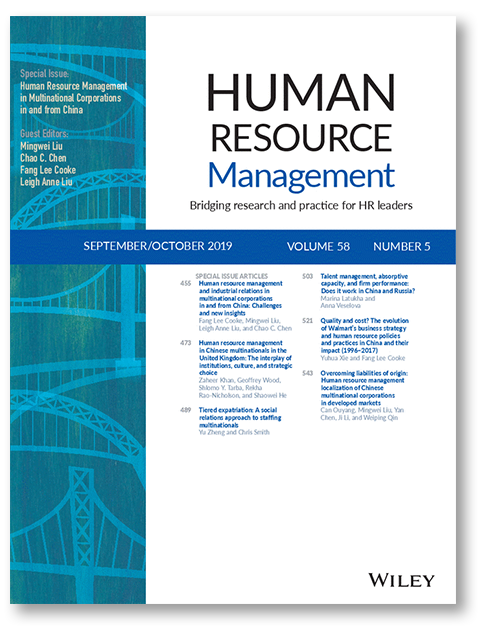 Image of Human Resource Management issue cover
