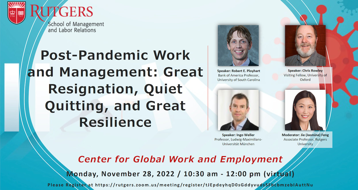 Image of Post-Pandemic Work and Management event graphic