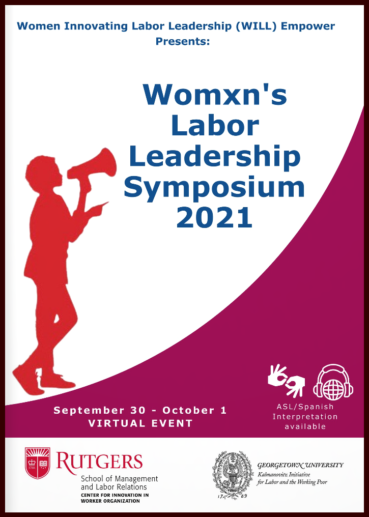 Image of Womxn's Labor Leadership Symposium flip book