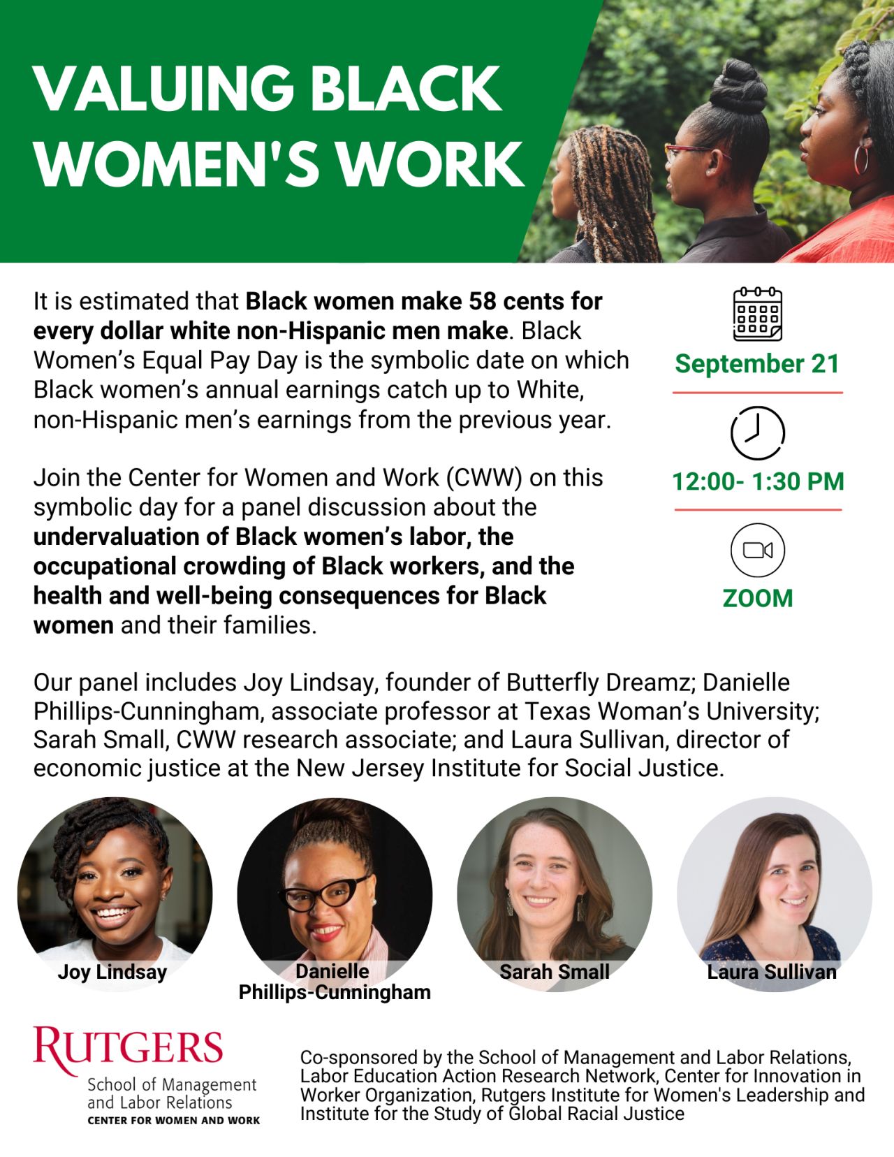 Image of Black Women's Equal Pay Day Event