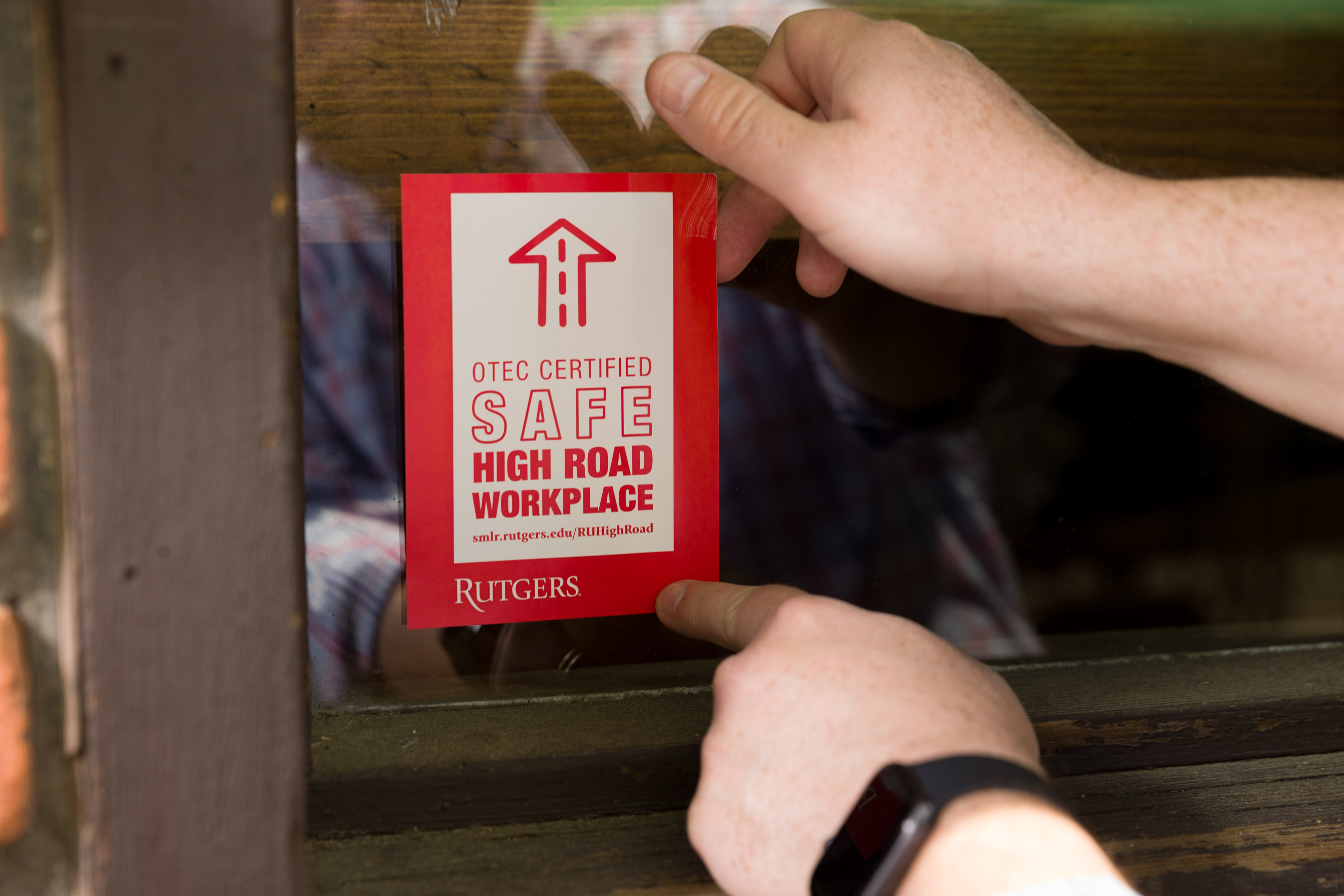 Photo of High Road Employer sticker
