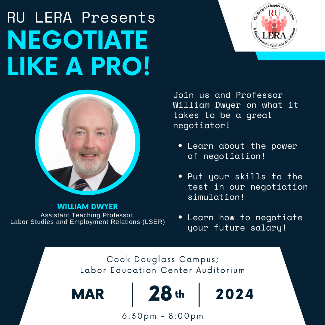 RU LERA negotiate like a pro event