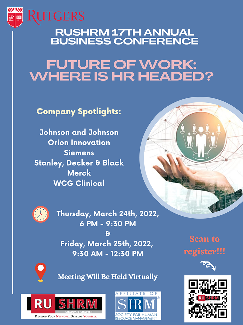 image of RU SHRM conference flyer