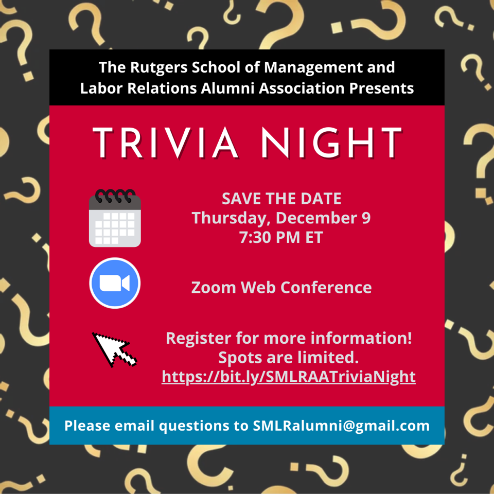 image of SMLRAA Trivia Night details