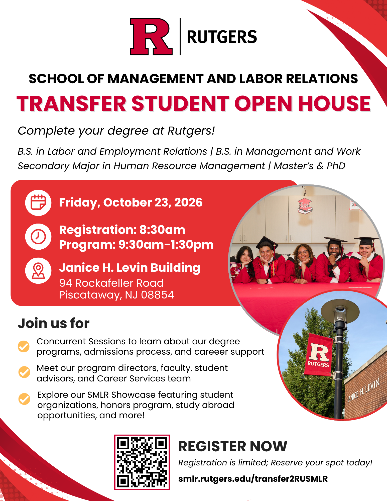 Image of SMLR Transfer Fair Open House graphic