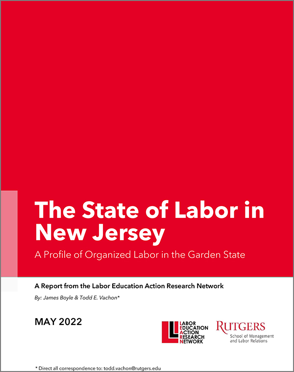 image of State of Labor in NJ report cover