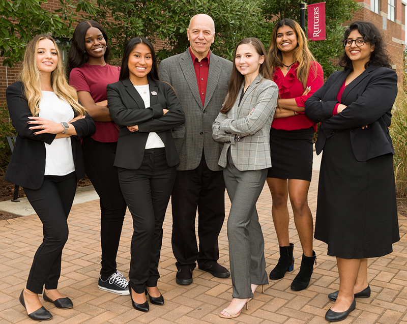 photo of RU SHRM Executive Board and Professor Doug Coffey