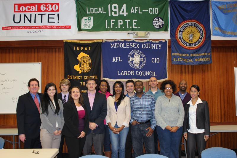 Photo of RU Power Students and Jim Cooney