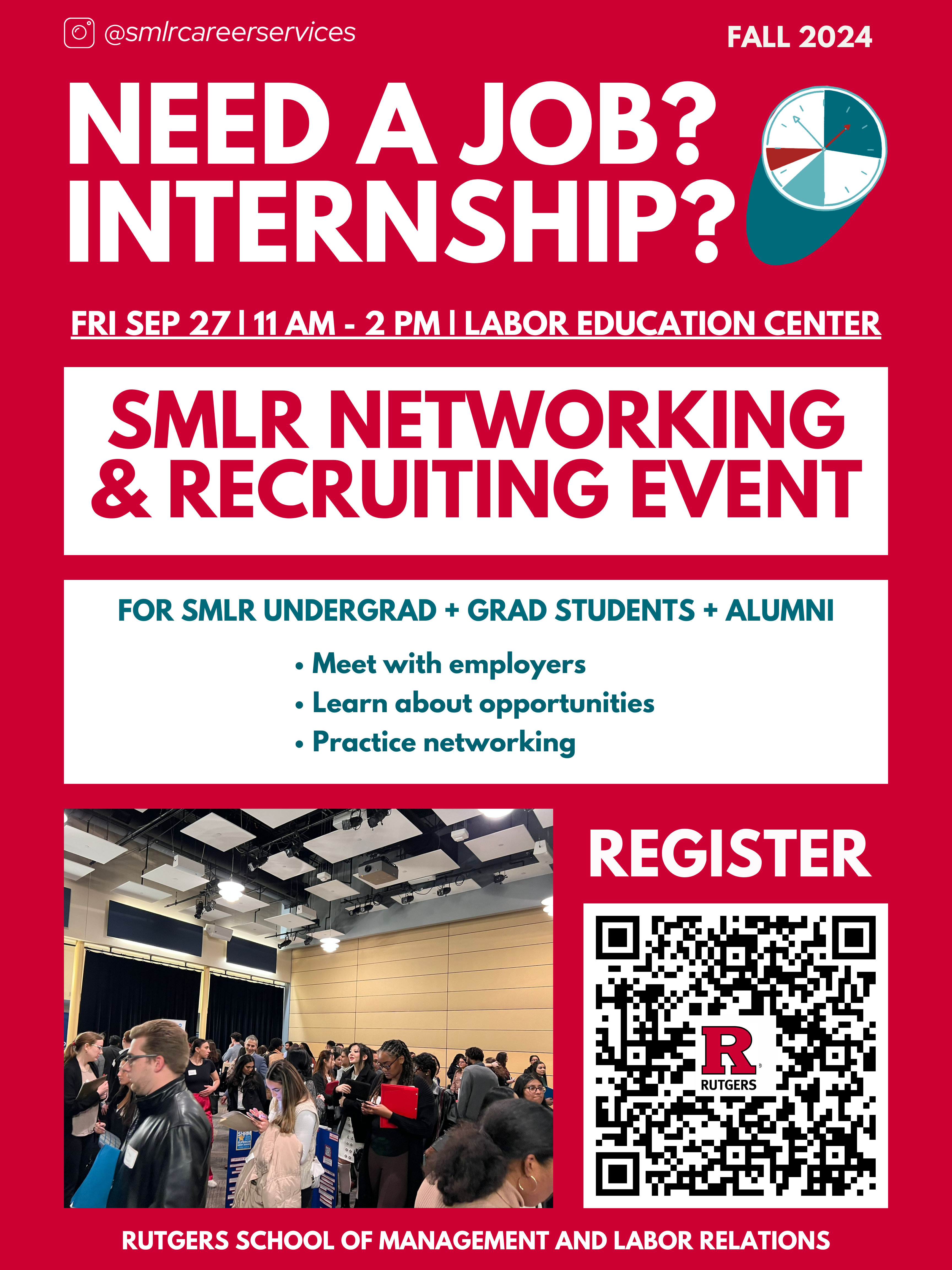 Image of SMLR Networking & Recruiting Event Flyer
