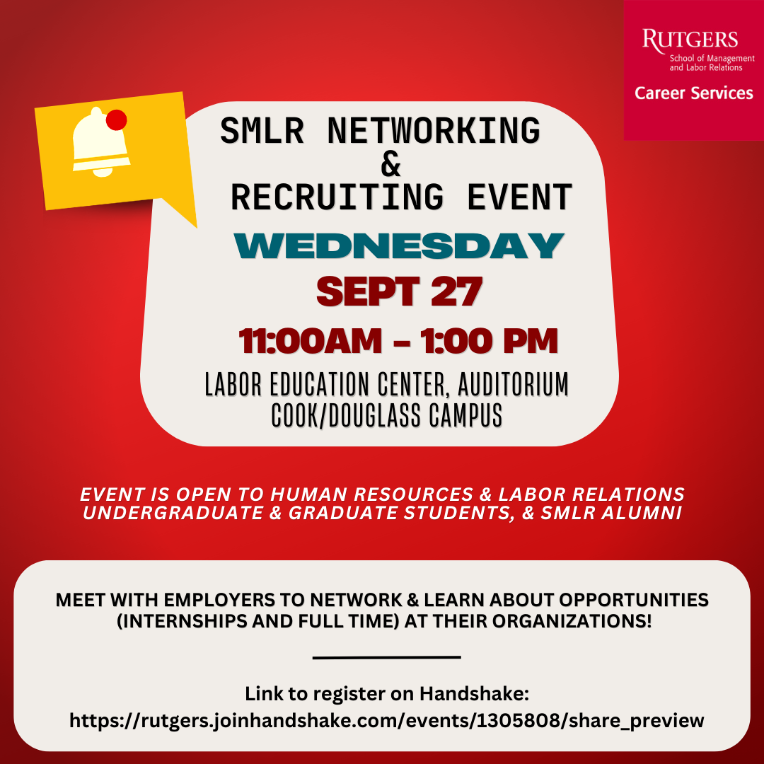 SMLR Career Services Networking & Recruiting Event