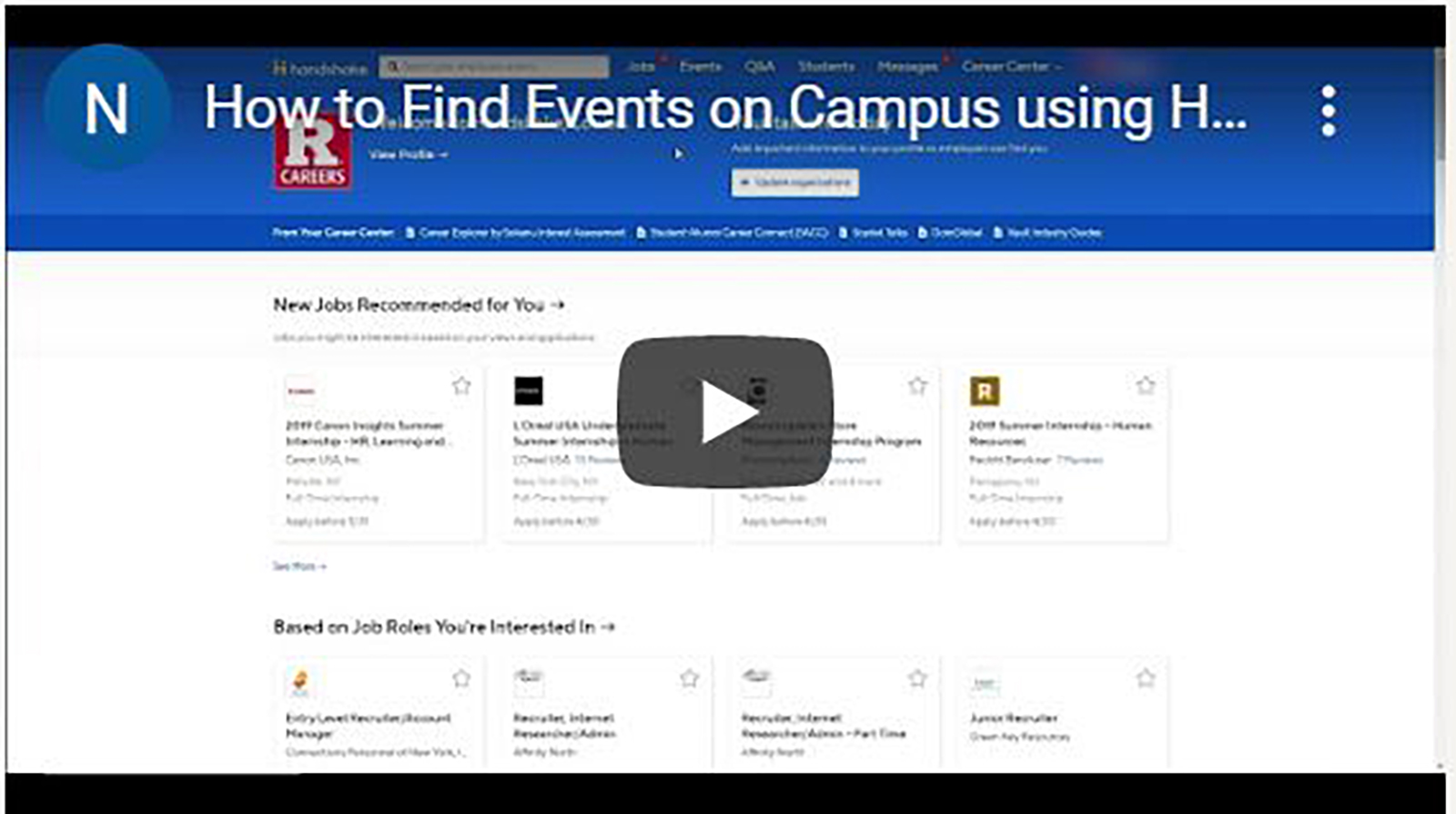 How to Find Events on Campus using Handshake