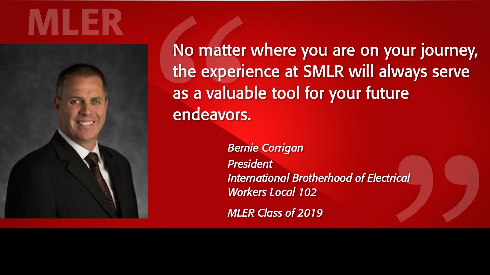 Image of MLER Alumni Spotlight - Bernie Corrigan