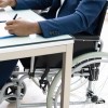 photo of person in a wheelchair at work