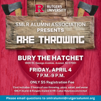 Image of April SMLRAA Axe Throwing Event