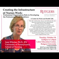 Image of Creating the Infrastructure of Nurses Work Flyer