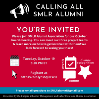 Image of flyer for SMLRAA Board Meeting on 10/19