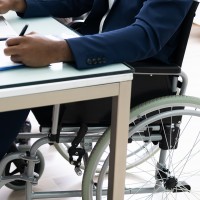 Image of worker in a wheelchair