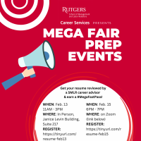 Image of Career Services Mega Fair Prep Event