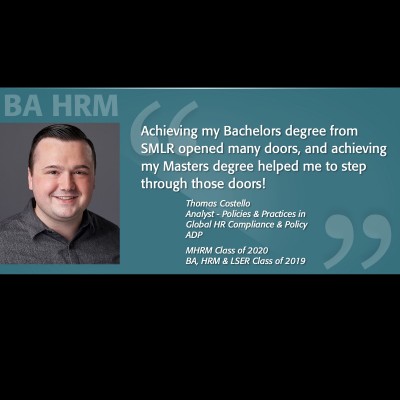 BA HRM Alumni Spotlight - Tom Costello