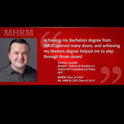 Image of Tom Costello MHRM Alumni Testimonial