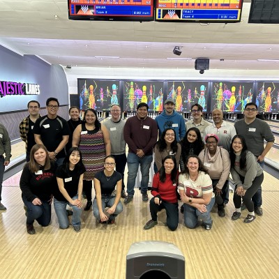 Image of SMLRAA and friends at Bowling Mixer Event