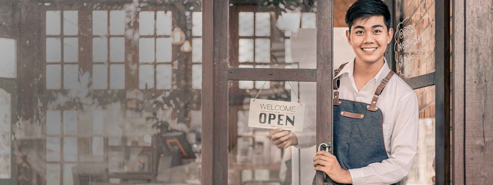 Image of shop owner