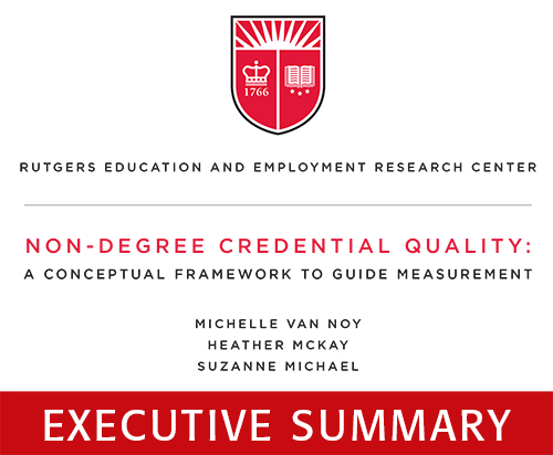 Image of Non-Degree Credential Quality Executive Summary Cover